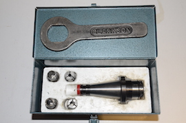 box view clarkson autolock 40 int international collet holder for milling machine for sale