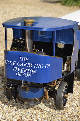 Main view 2" Clayton undertype live steam wagon truck for sale
