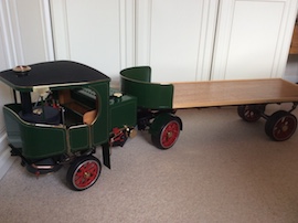 Main view 2" Clayton live steam wagon truck for sale