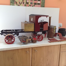 main view 2" Clayton live steam wagon professional boiler for sale