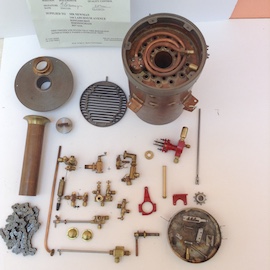 boiler view 2" Clayton live steam wagon professional boiler for sale