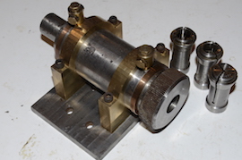 main view MA99E Hardinge collet chuck spindle base for sale