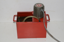 front view Myford coolant pumps & tanks for sale