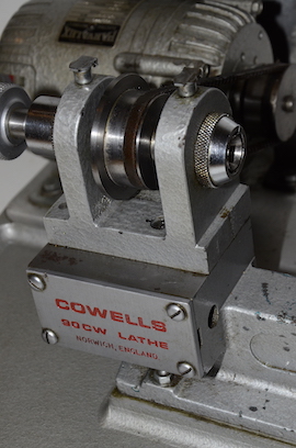 spindle view  Cowells CW90  Clockmakers watchmakers  lathe for sale