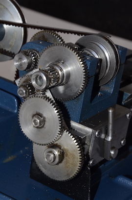 gears view Cowells ME90  lathe for saleswitch