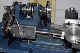 pulley view Cowells ME90  lathe for sale