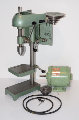 right Cowells type 3 MD pillar drill bench drilling.