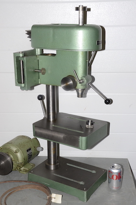 right Cowells type 8-MD pillar drill bench drilling.