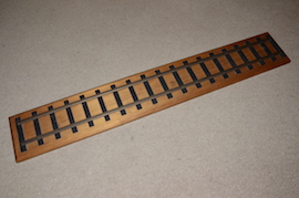 main 3.5" gauge loco display track 1 meter section for sale.