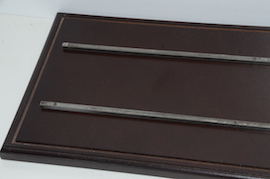 main 3.5" gauge loco display track case for sale.