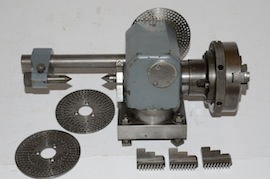 main view dividing head with burnerd chuck for milling machine for sale