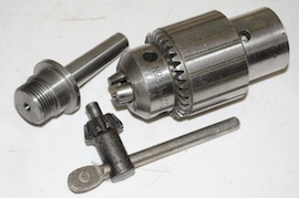 parts view large spindle tailstock drill chuck jacobs for myford lathe for sale