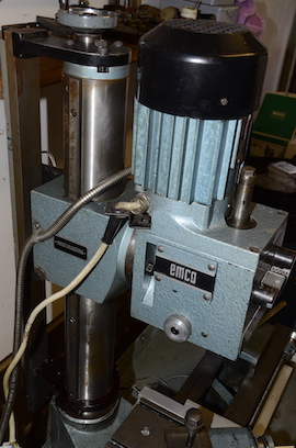motor Emcomat 7 Emco lathe with milling column head attachment for sale