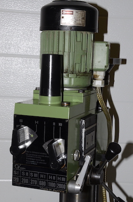 motor view Emco FB2 U2 vertical milling machine for sale