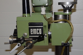 head view Emco FB2 U2 vertical milling machine for sale