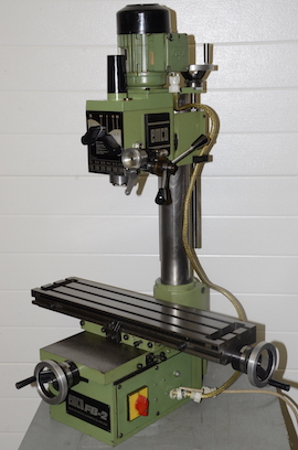 front view Emco FB2 vertical milling machine for sale