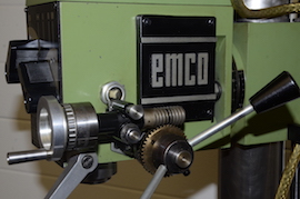 fine feed view Emco FB2 U2 vertical milling machine for sale