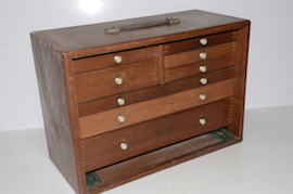 main Union wooden engineers cabinet box  for sale