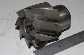 main view large face mill Myford lathe threaded arbor for sale