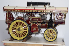 main Exhibition 2" Fowler Showmans live steam traction engine for sale.