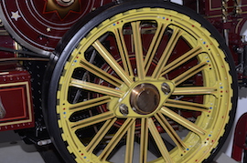 rear wheel  Exhibition 2" Fowler Showmans live steam traction engine for sale.