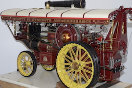 winch Exhibition 2" Fowler Showmans live steam traction engine for sale.