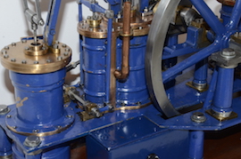 pump Galloway Non Dead Centre live steam engine for sale.  Anthony Mount