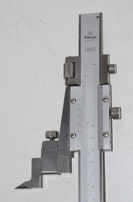 main Mitutoyo 6" height gauge for sale