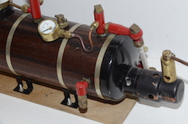 gauge Maxwell Hemmens small horizontal marine boiler for launch boat for sale