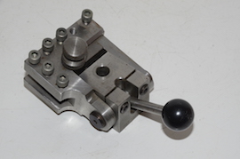 Martin Cleeves retracting swing tool post for screw cutting for sale. Thorcraft