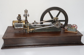 main Large antique horizontal live steam engine for sale