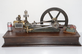 scale2 Large antique horizontal live steam engine for sale