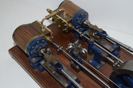 plan Horizontal twin live steam engine for sale