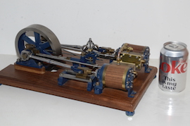 scale Horizontal twin live steam engine for sale