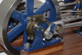 eccentric Horizontal twin live steam engine for sale