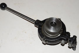front view lever action collet chuck myford lathe for sale