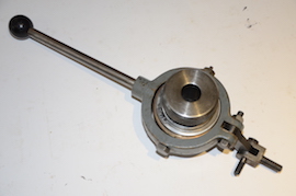 front view lever action collet chuck myford lathe for sale