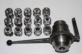 myford metric collets lever chuck for sale