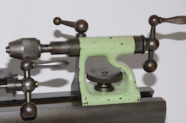 tailstock view Lorch & Schmidt LL clockmakers watchmakers lathe for sale