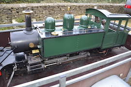 main view 7.25" 7 1/4 gauge Lynton & Barnstaple L&B Lyn Baldwin 2-4-2 tank live steam loco for sale
