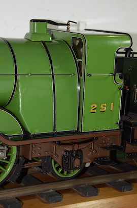 main LBSC Maisie 4-4-2 3.5" Atlantic live steam tender loco for sale