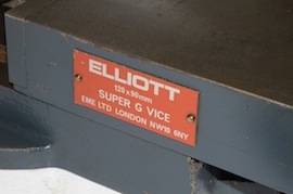 badge view Elliott super G 120m machine vice milling machine  for sale
