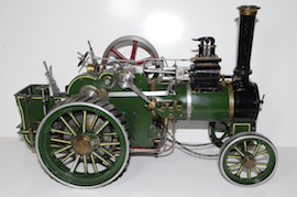 main view Minnie live steam traction engine 1 inch for sale
