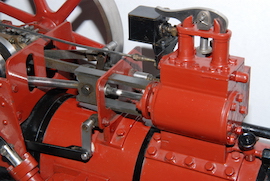 valve view Minnie live steam traction engine 1 inch  for sale