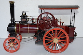main view Minnie live steam traction engine 1 inch  for sale