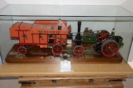 traction view Ransomes Thresher Minnie live steam traction engine 1 inch for sale