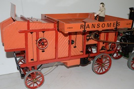 thresher view Ransomes Thresher Minnie live steam traction engine 1 inch for sale
