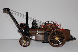 main view Minnie crane live steam traction engine 1 inch for sale