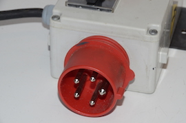 plug Myford 3 phase motor for Super 7 ML7R ML7 or ML10 lathe for sale