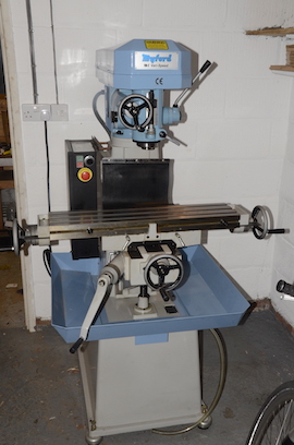 front Myford VME variable speed milling machine for sale